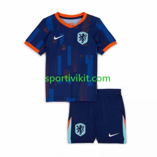Completo da calcio Bambini Paesi Bassi Maglia Seconda Euro 2024 Manica Corta Completo da calcio Bambini Paesi Bassi Maglia Seconda Euro 2024 Manica Corta