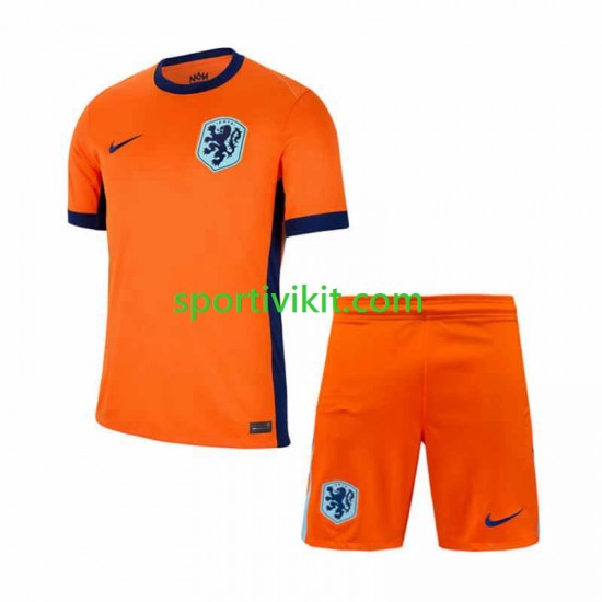 Completo da calcio Bambini Paesi Bassi Maglia Prima Euro 2024 Manica Corta Completo da calcio Bambini Paesi Bassi Maglia Prima Euro 2024 Manica Corta