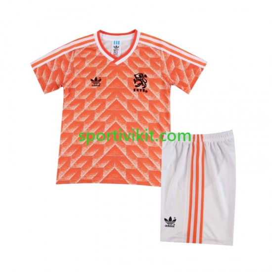 Completo da calcio Bambini Paesi Bassi Retro 1988 Maglia Prima Manica Corta Completo da calcio Bambini Paesi Bassi Retro 1988 Maglia Prima Manica Corta