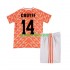 Completo da calcio Bambini Paesi Bassi Cruyff 14 Retro 1988 Maglia Prima Manica Corta