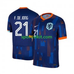 Paesi Bassi Frenkie de Jong 21 Uomo Maglia Seconda Euro 2024 Manica Corta