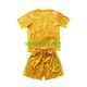 Completo da calcio Bambini Paesi Bassi Portiere Maglia Seconda Euro 2024 Manica Corta