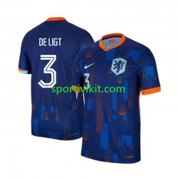 Paesi Bassi Matthijs de Ligt 3 Uomo Maglia Seconda Euro 2024 Manica Corta