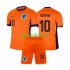 Completo da calcio Bambini Paesi Bassi Memphis Depay 10 Maglia Prima Euro 2024 Manica Corta