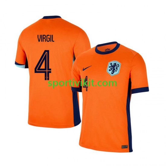Paesi Bassi Virgil van Dijk 4 Uomo Maglia Prima Euro 2024 Manica Corta Paesi Bassi Virgil van Dijk 4 Uomo Maglia Prima Euro 2024 Manica Corta