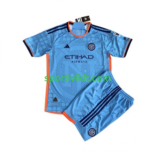 Completo da calcio Bambini New York City FC 2023 Maglia Prima Manica Corta Completo da calcio Bambini New York City FC 2023 Maglia Prima Manica Corta