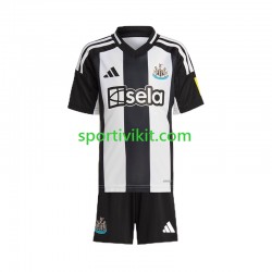 Completo da calcio Bambini Newcastle United Nero Maglia Prima 2024-2025 Manica Corta