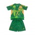 Completo da calcio Bambini Newcastle United Portiere Verde Maglia Prima 2024-2025 Manica Corta