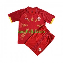Completo da calcio Bambini Macedonia del Nord 2023 Maglia Prima Manica Corta