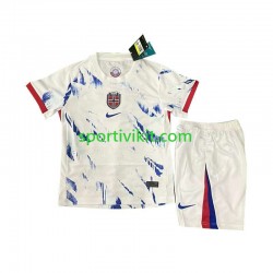 Completo da calcio Bambini Norvegia Maglia Seconda 2024 Manica Corta