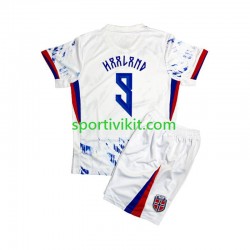 Completo da calcio Bambini Norvegia Erling Haaland 9 Maglia Seconda 2024 Manica Corta