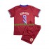 Completo da calcio Bambini Norvegia Erling Haaland 9 Rosso Maglia Prima 2024 Manica Corta