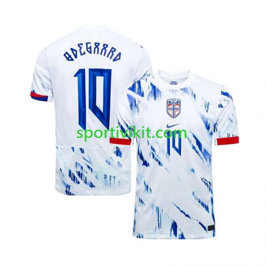 Norvegia Martin Odegaard 10 Uomo Maglia Seconda 2024 Manica Corta