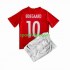 Completo da calcio Bambini Norvegia ODEGAARD 10 2022 Maglia Prima Manica Corta