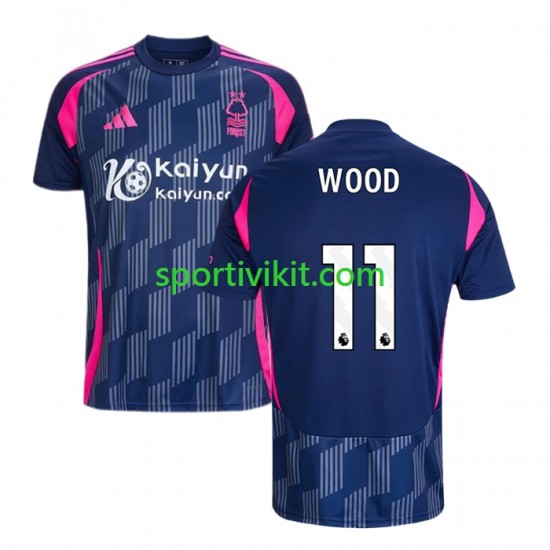 Nottingham Forest Chris Wood 11 Uomo Maglia Seconda 2024-2025 Manica Corta Nottingham Forest Chris Wood 11 Uomo Maglia Seconda 2024-2025 Manica Corta