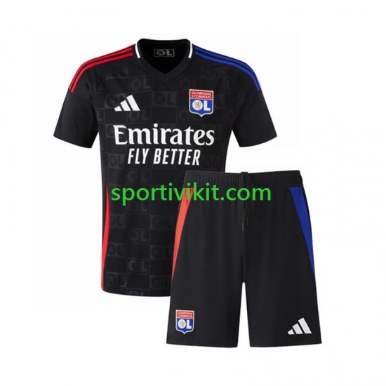 Completo da calcio Bambini Olympique Lyonnais Maglia Seconda 2024-2025 Manica Corta Completo da calcio Bambini Olympique Lyonnais Maglia Seconda 2024-2025 Manica Corta