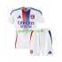 Completo da calcio Bambini Olympique Lyonnais Maglia Prima 2024-2025 Manica Corta