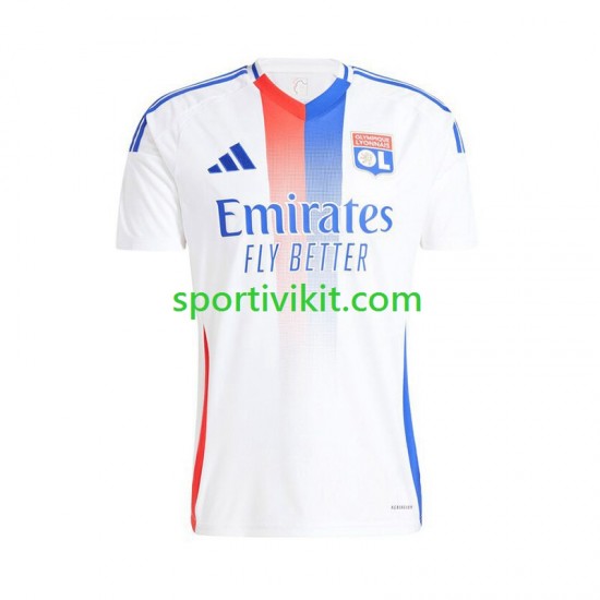 Olympique Lyonnais Bianco Uomo Maglia Prima 2024-2025 Manica Corta