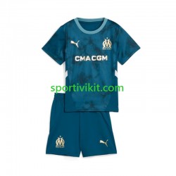 Completo da calcio Bambini Olympique de Marseille Maglia Seconda 2024-2025 Manica Corta