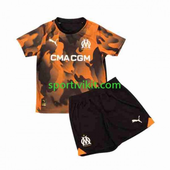 Completo da calcio Bambini Olympique de Marseille Maglia Terza 2023-2024 Manica Corta Completo da calcio Bambini Olympique de Marseille Maglia Terza 2023-2024 Manica Corta