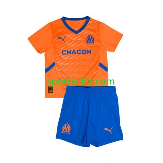 Completo da calcio Bambini Olympique de Marseille Maglia Terza 2024-2025 Manica Corta Completo da calcio Bambini Olympique de Marseille Maglia Terza 2024-2025 Manica Corta