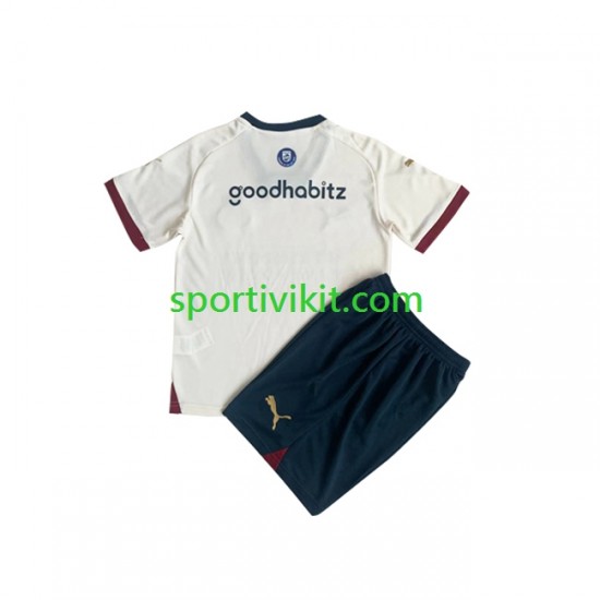 Completo da calcio Bambini PSV Eindhoven Maglia Seconda 2023-2024 Manica Corta