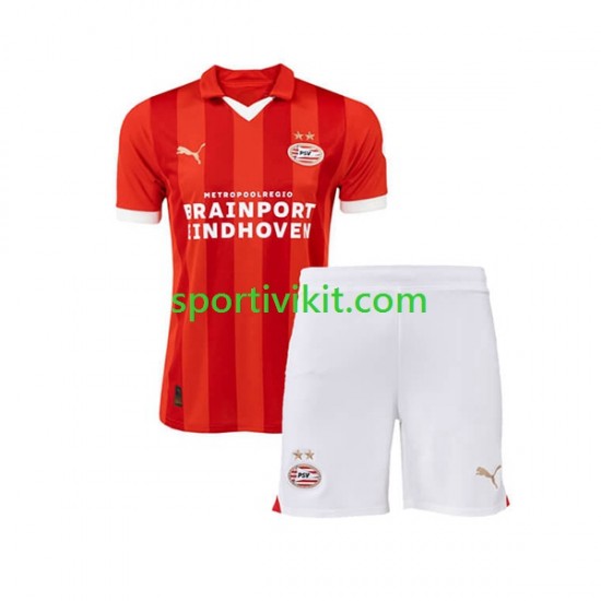Completo da calcio Bambini PSV Eindhoven Maglia Prima 2023-2024 Manica Corta Completo da calcio Bambini PSV Eindhoven Maglia Prima 2023-2024 Manica Corta