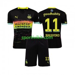 Completo da calcio Bambini PSV Eindhoven Johan Bakayoko 11 Maglia Seconda 2024-2025 Manica Corta