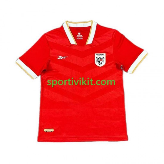 Panama Rosso Uomo Maglia Prima 2024 Manica Corta