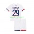 Completo da calcio Bambini Paris Saint-Germain Bradley Barcola 29 Maglia Seconda 2024-2025 Manica Corta