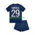 Completo da calcio Bambini Paris Saint-Germain Bradley Barcola 29 Maglia Prima 2024-2025 Manica Corta