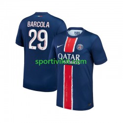 Paris Saint-Germain Bradley Barcola 29 Uomo Maglia Prima 2024-2025 Manica Corta