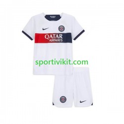 Completo da calcio Bambini Paris Saint-Germain Maglia Seconda 2023-2024 Manica Corta