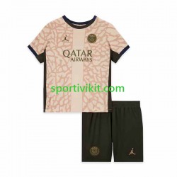 Completo da calcio Bambini Paris Saint-Germain Maglia Quarto 2023-2024 Manica Corta