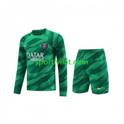 Completo da calcio Bambini Paris Saint-Germain Portiere Maglia Prima 2023-2024 Manica Lunga