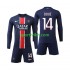 Completo da calcio Bambini Paris Saint-Germain D Doue 14 Maglia Prima 2024-2025 Manica Lunga