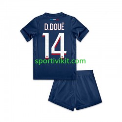Completo da calcio Bambini Paris Saint-Germain Desire Doue 14 Maglia Prima 2024-2025 Manica Corta