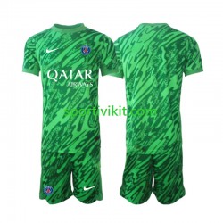 Completo da calcio Bambini Paris Saint-Germain Portiere Maglia Seconda 2024-2025 Manica Corta