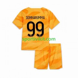 Completo da calcio Bambini Paris Saint-Germain Portiere DONNARUMMA 99 Maglia Seconda 2023-2024 Manica Corta