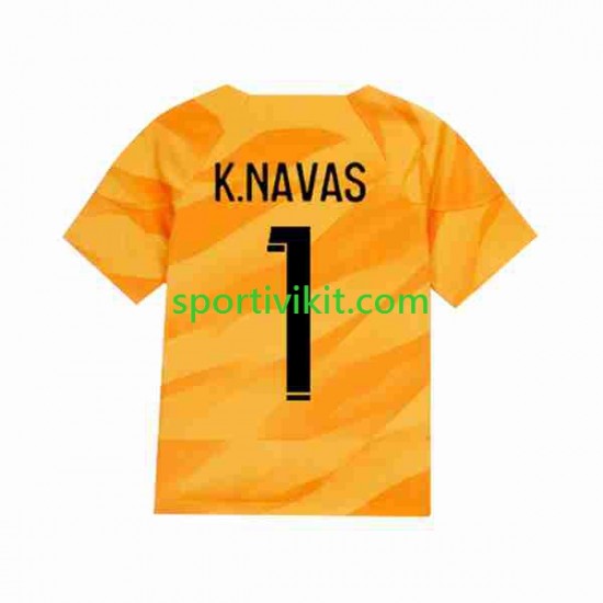 Paris Saint-Germain Portiere K.NAVAS 1 Uomo Maglia Seconda 2023-2024 Manica Corta