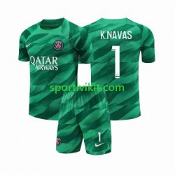 Completo da calcio Bambini Paris Saint-Germain Portiere K.NAVAS 1 Maglia Prima 2023-2024 Manica Corta