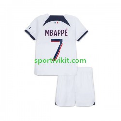 Completo da calcio Bambini Paris Saint-Germain Mbappé Kylian 7 Maglia Seconda 2023-2024 Manica Corta
