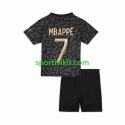 Completo da calcio Bambini Paris Saint-Germain Mbappé Kylian 7 Maglia Terza 2023-2024 Manica Corta