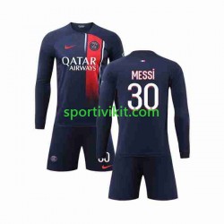 Completo da calcio Bambini Paris Saint-Germain Lionel Messi 30 Maglia Prima 2023-2024 Manica Lunga