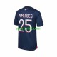 Paris Saint-Germain N.Mendes 25 Uomo Maglia Prima 2023-2024 Manica Corta Paris Saint-Germain N.Mendes 25 Uomo Maglia Prima 2023-2024 Manica Corta