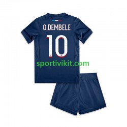 Completo da calcio Bambini Paris Saint-Germain Ousmane Dembele 10 Maglia Prima 2024-2025 Manica Corta
