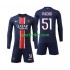 Completo da calcio Bambini Paris Saint-Germain Pacho 51 Maglia Prima 2024-2025 Manica Lunga