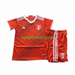 Completo da calcio Bambini Perù 2023 Maglia Seconda Manica Corta