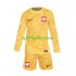 Completo da calcio Bambini Polonia Portiere Giallo Maglia Prima Euro 2024 Manica Lunga