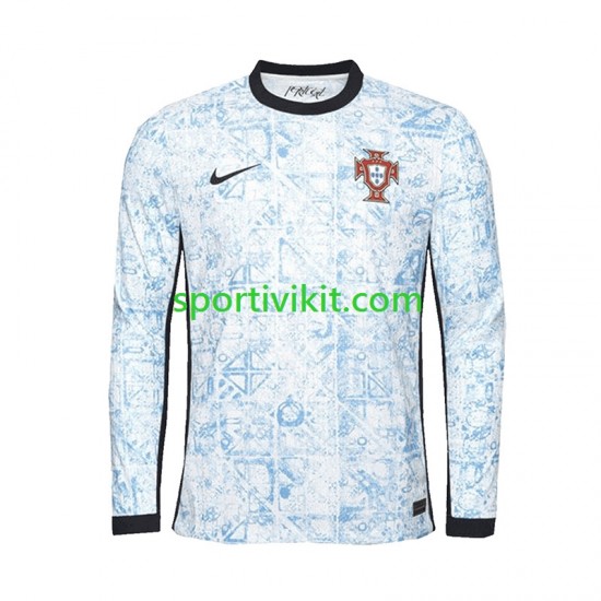 Portogallo Uomo Maglia Seconda Euro 2024 Manica Lunga